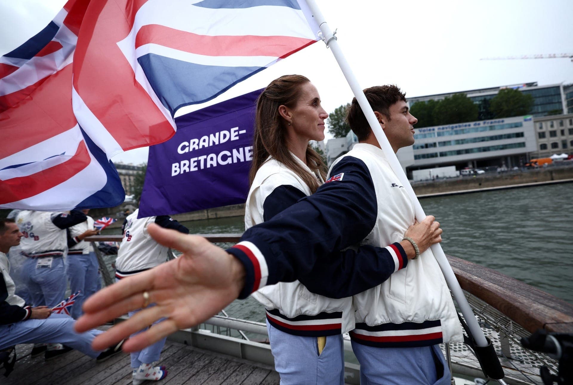 Tom Daley e Helen Glover imitaram cena de Titanic
