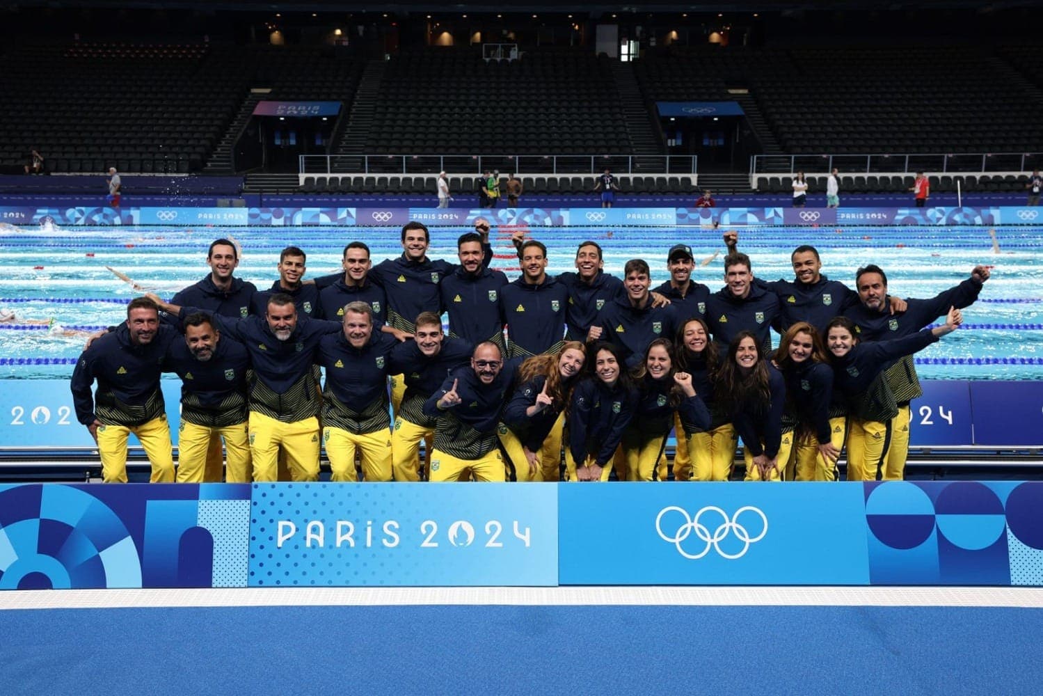 Delegação de esportes aquáticos do Brasil em Paris-2024