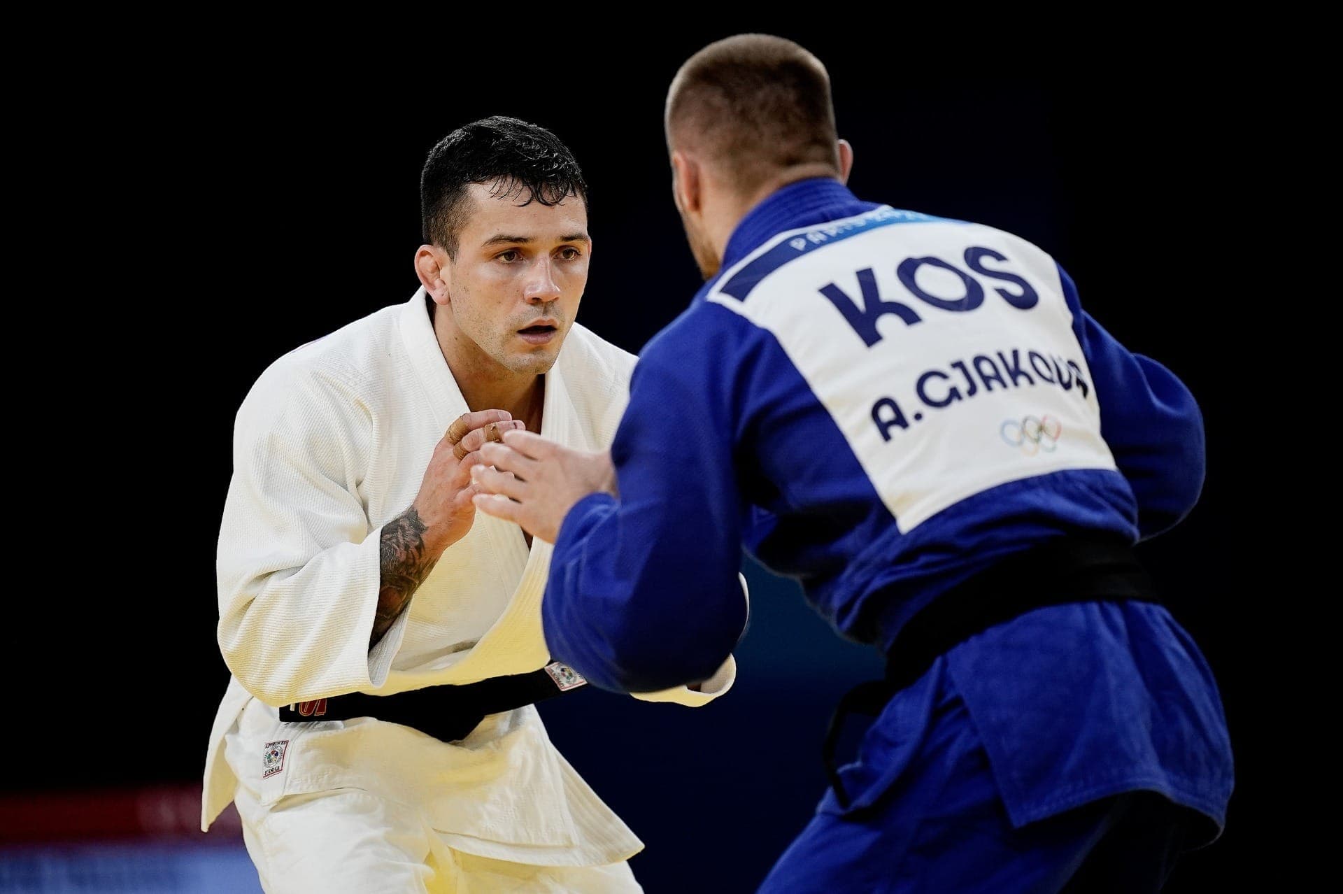 Daniel Cargnin x Akil Gjakova, judô, Paris-2024