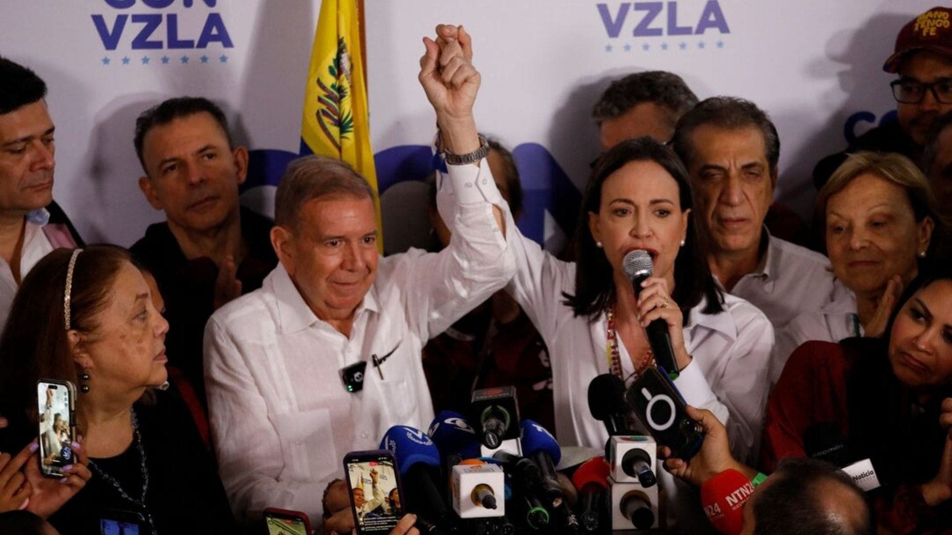 Edmundo González Urrutia e María Corina Machado