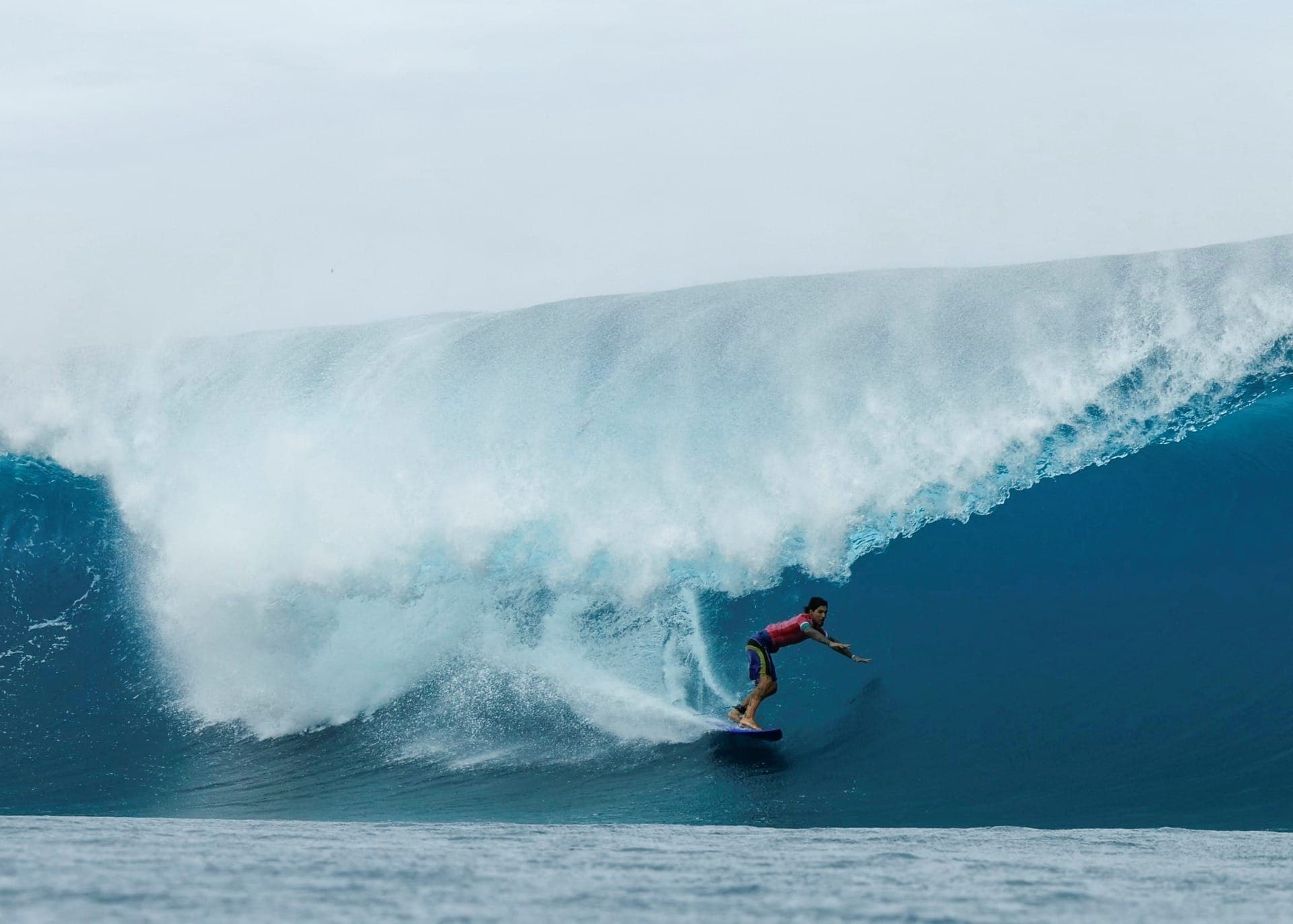 Gabriel Medina em ação na Olimpíada de Paris 2024