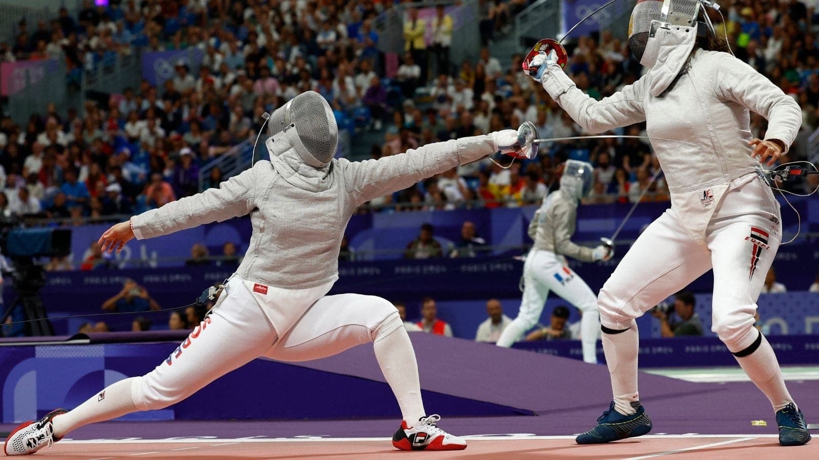 Nada Hafez chegou às oitavas de final do sabre