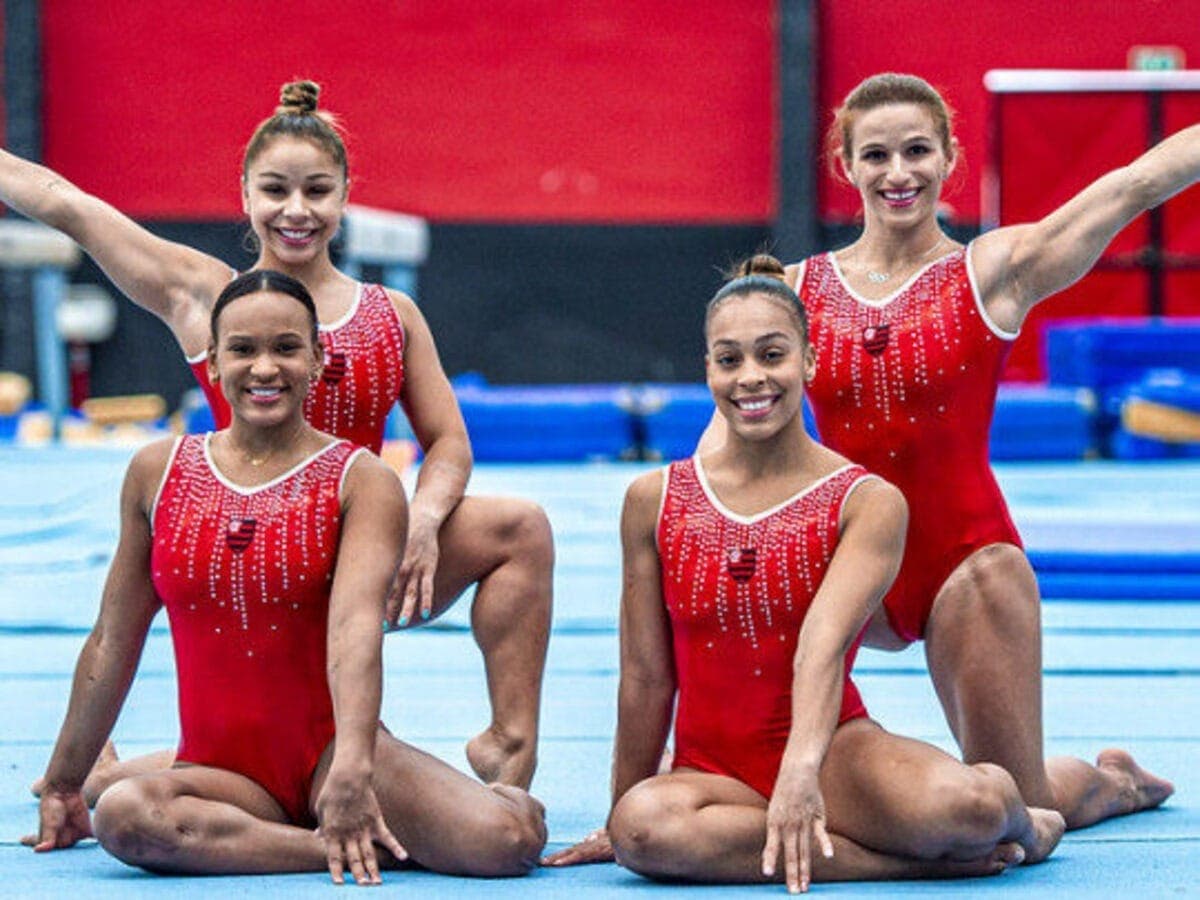 Rebeca, Lorrane, Flávia e Jade no Flamengo