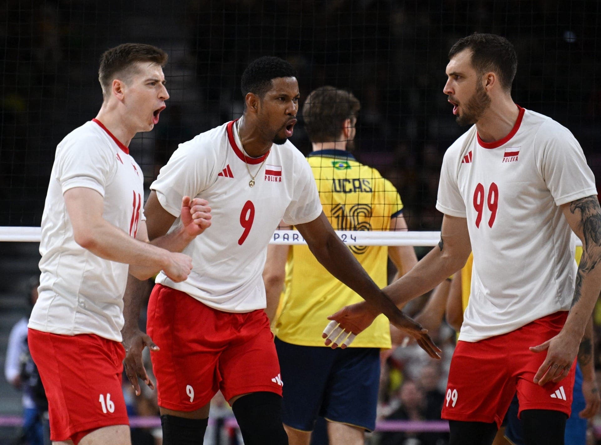 Wilfredo León, vôlei masculino, Brasil x Polônia, Paris-2024