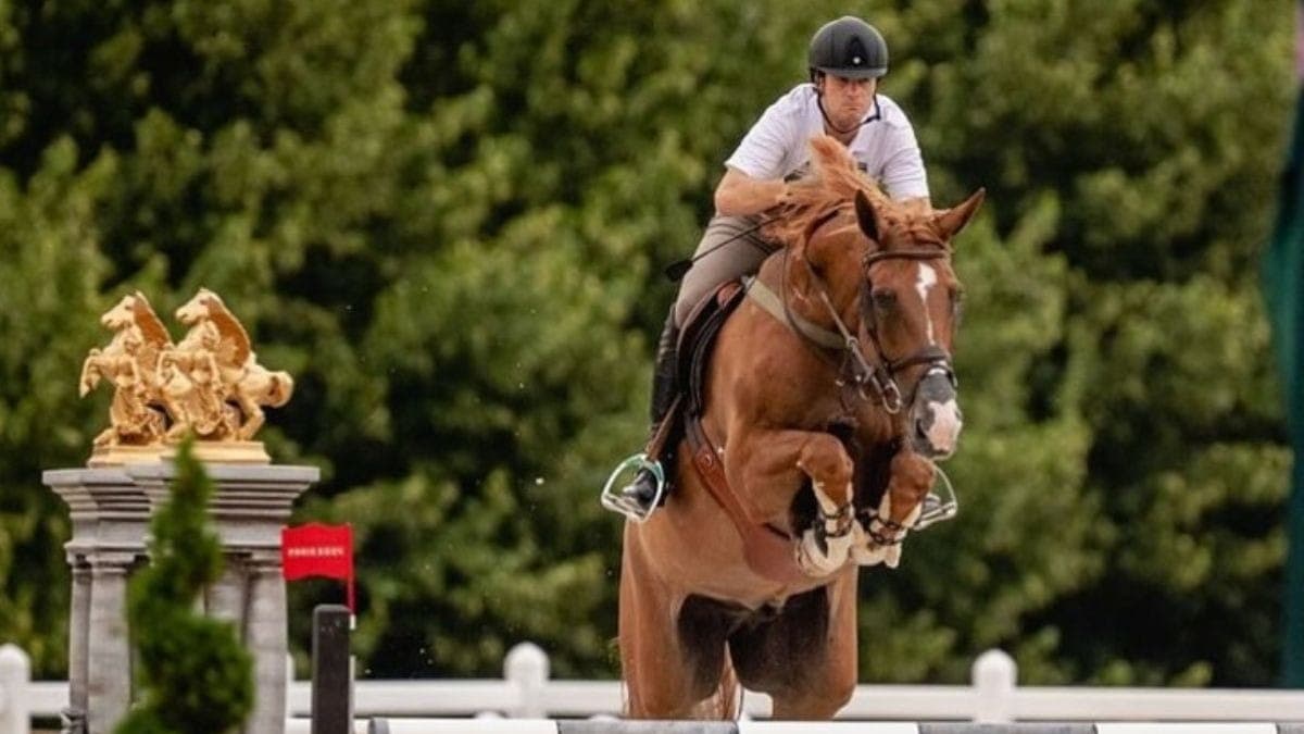 Pedro Veniss, hipista brasileiro desclassificado por machucado de esporas no cavalo
