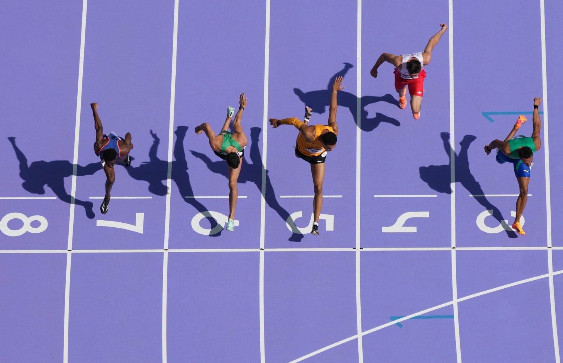 Rafael Pereira (direita); repescagem dos 110m com barreiras ; atletismo ; Paris-2024