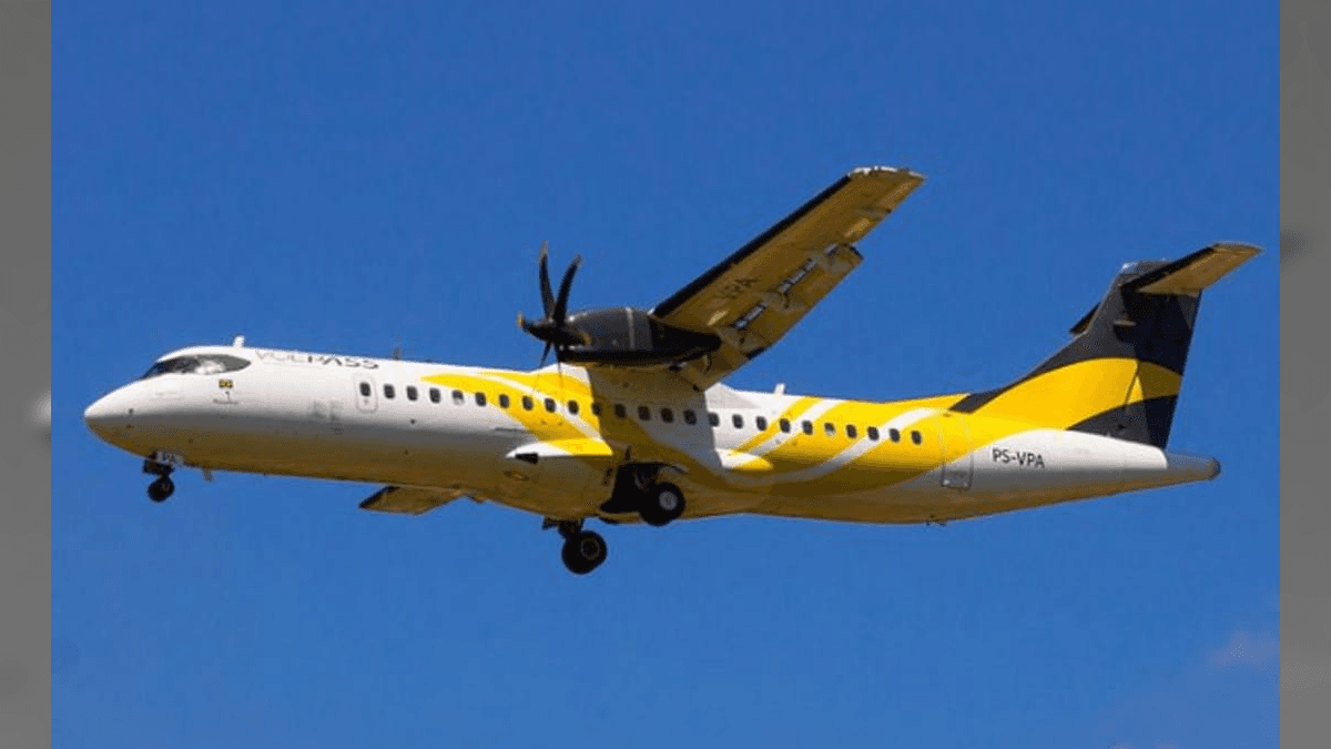 Aeronave ATR-72, da empres aVoepass