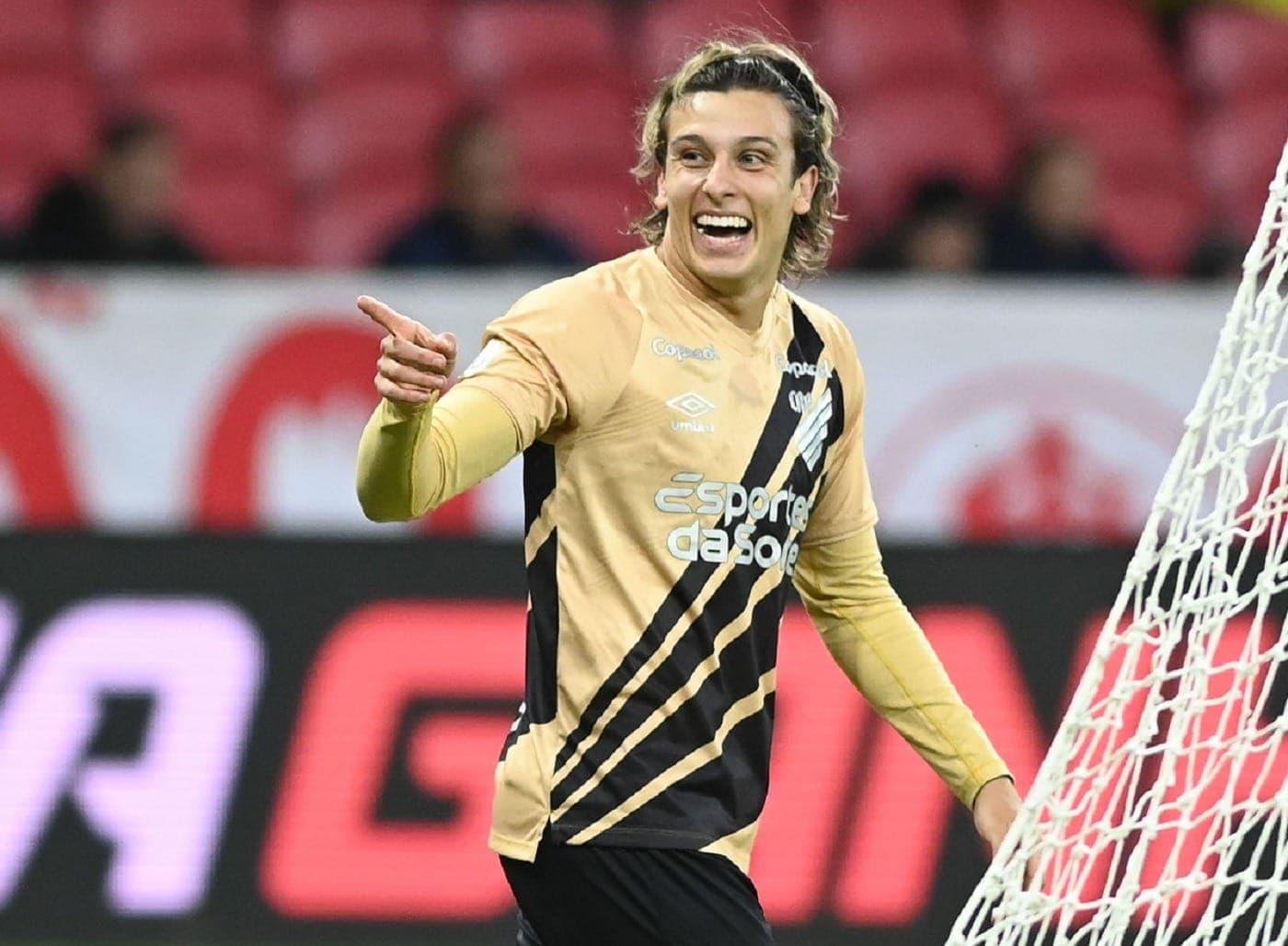 Canobbio comemora gol marcado em Inter x Athletico