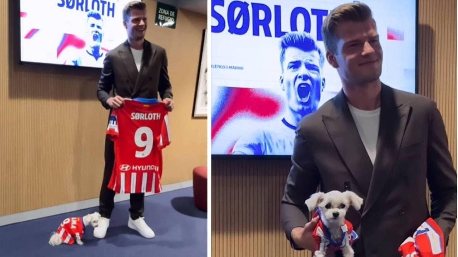 Sortloth e a cachorra Emma