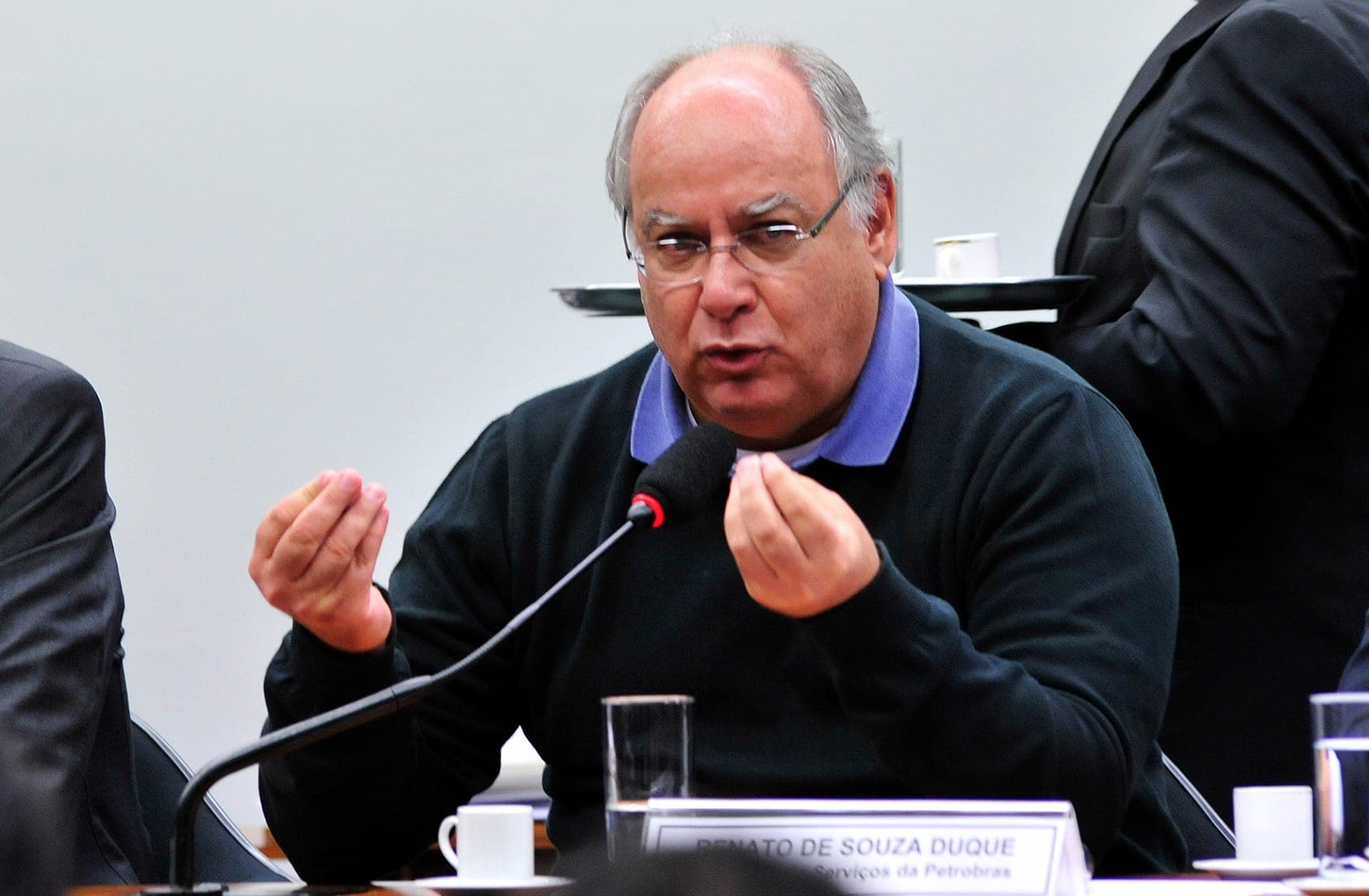 Renato Duque em depoimento na CPI da Petrobras, em 2015