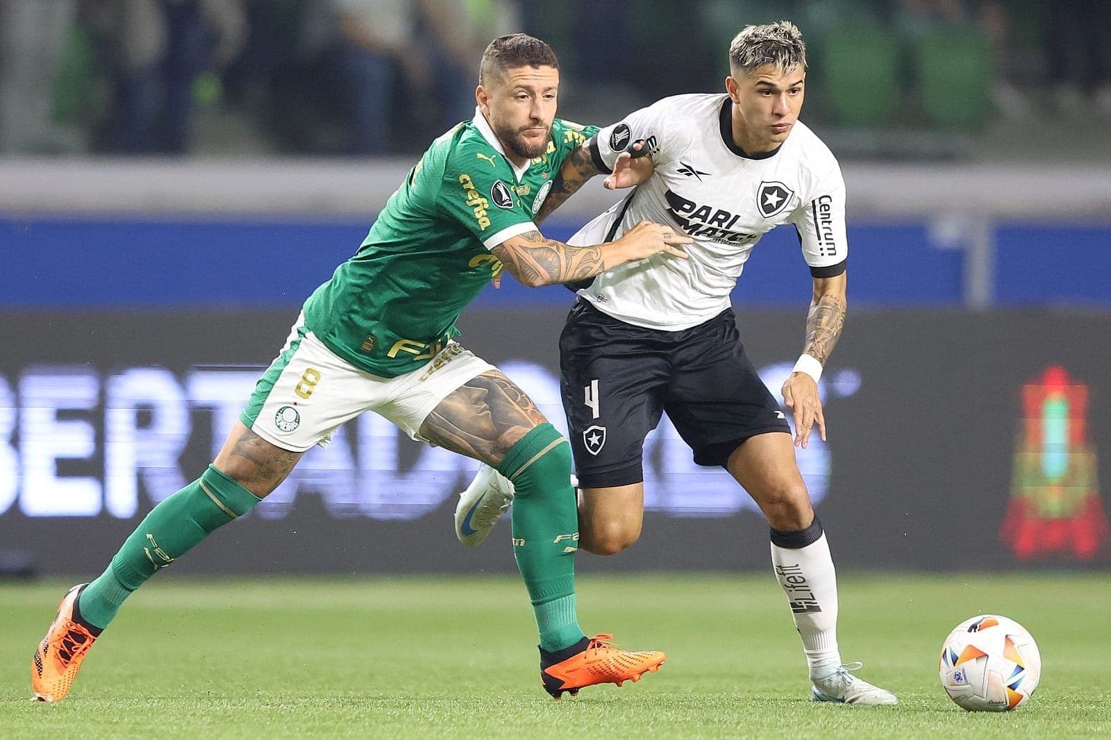 Zé Rafael e Mateo Ponte em Palmeiras x Botafogo