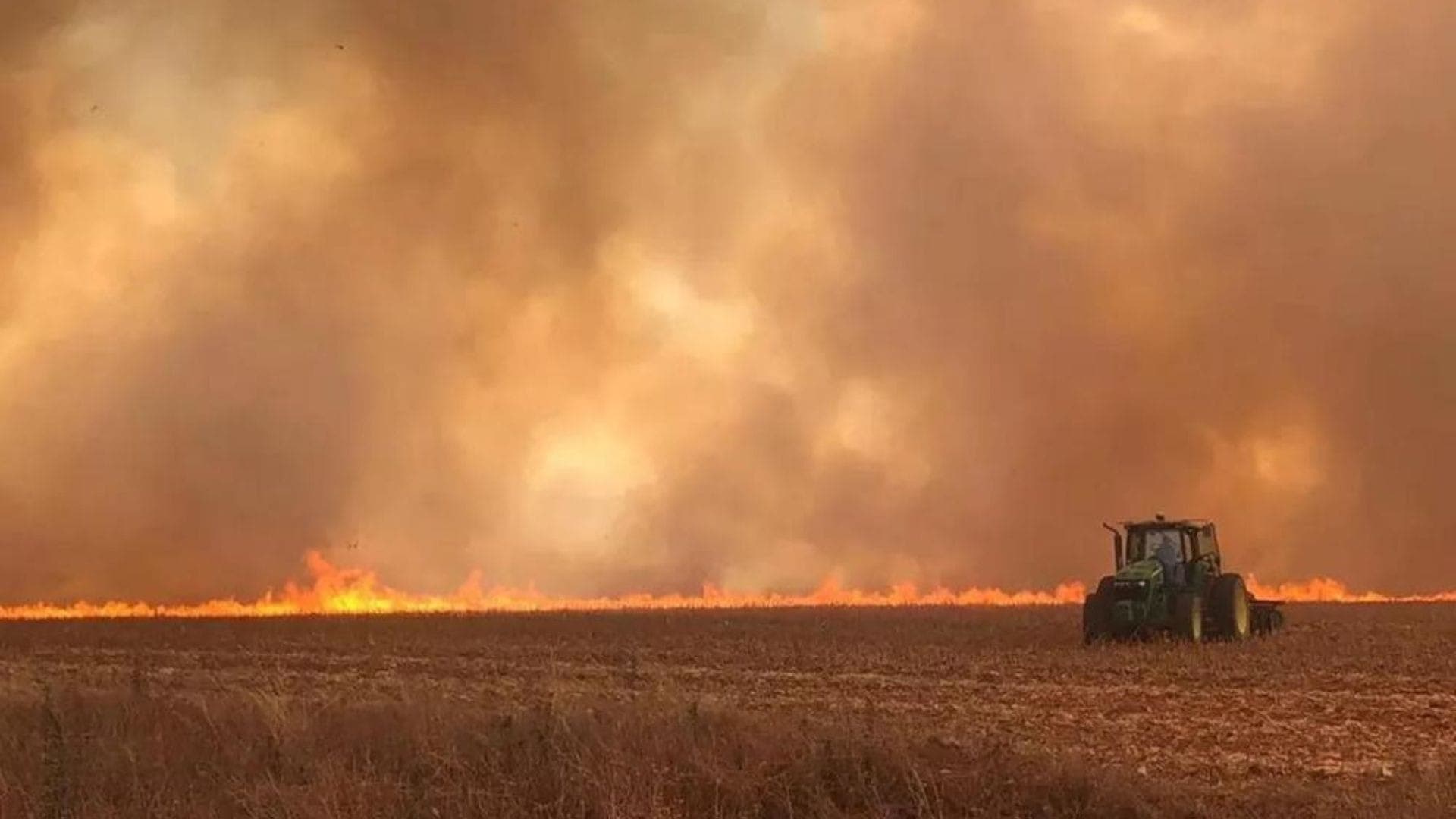 Calor e seca aumentam risco de fogo em lavouras