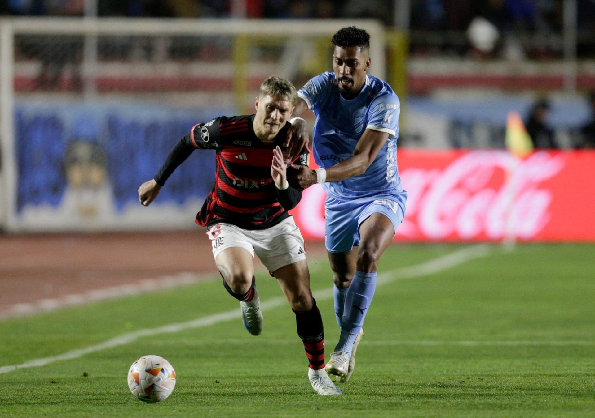 Varela em Bolívar x Flamengo, pela Libertadores