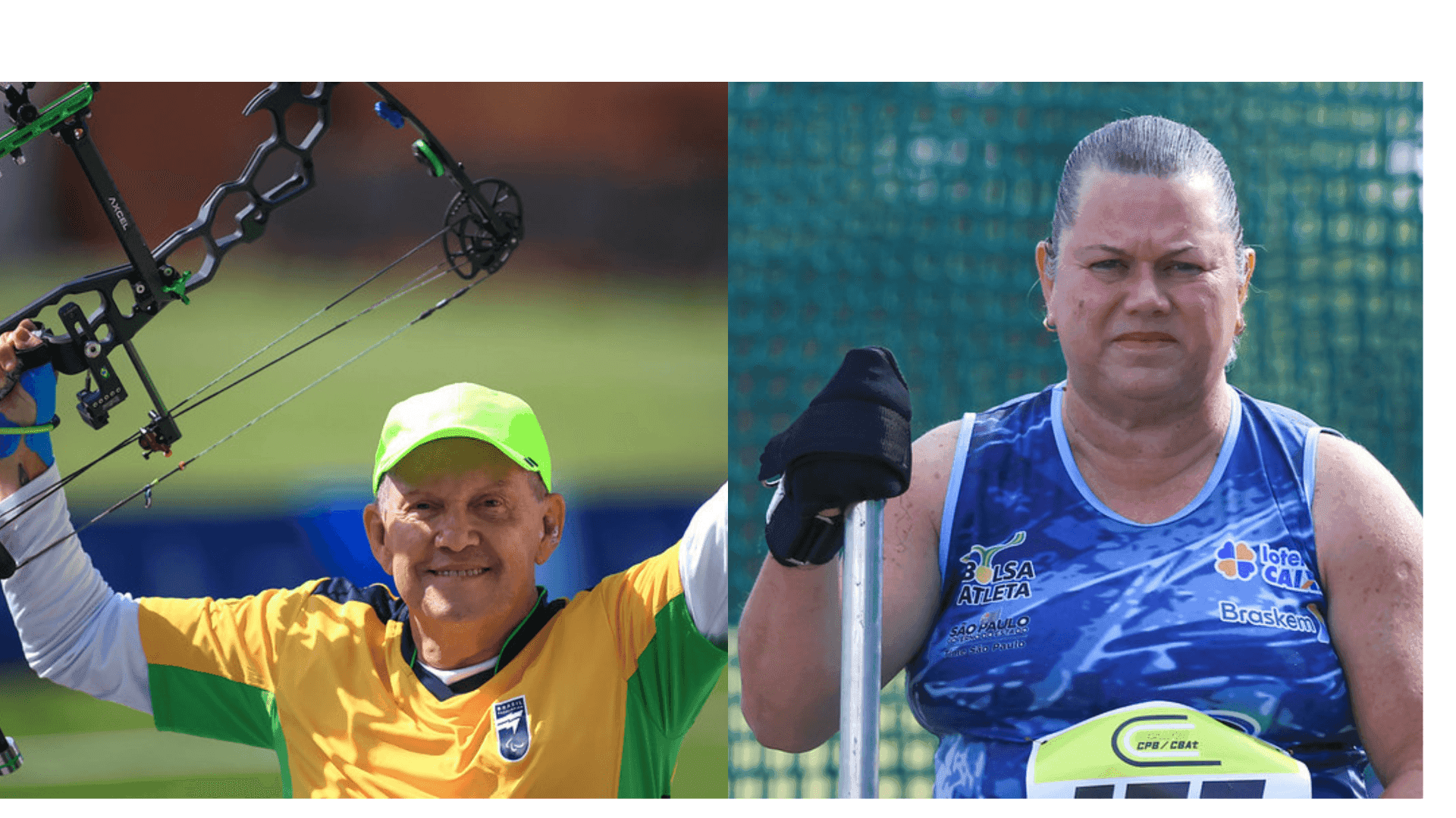 Eugênio Franco, de 64 anos e Elizabeth Gomes, de 59 anos, são os atletas mais experientes nas Paralímpiadas de Paris 2024