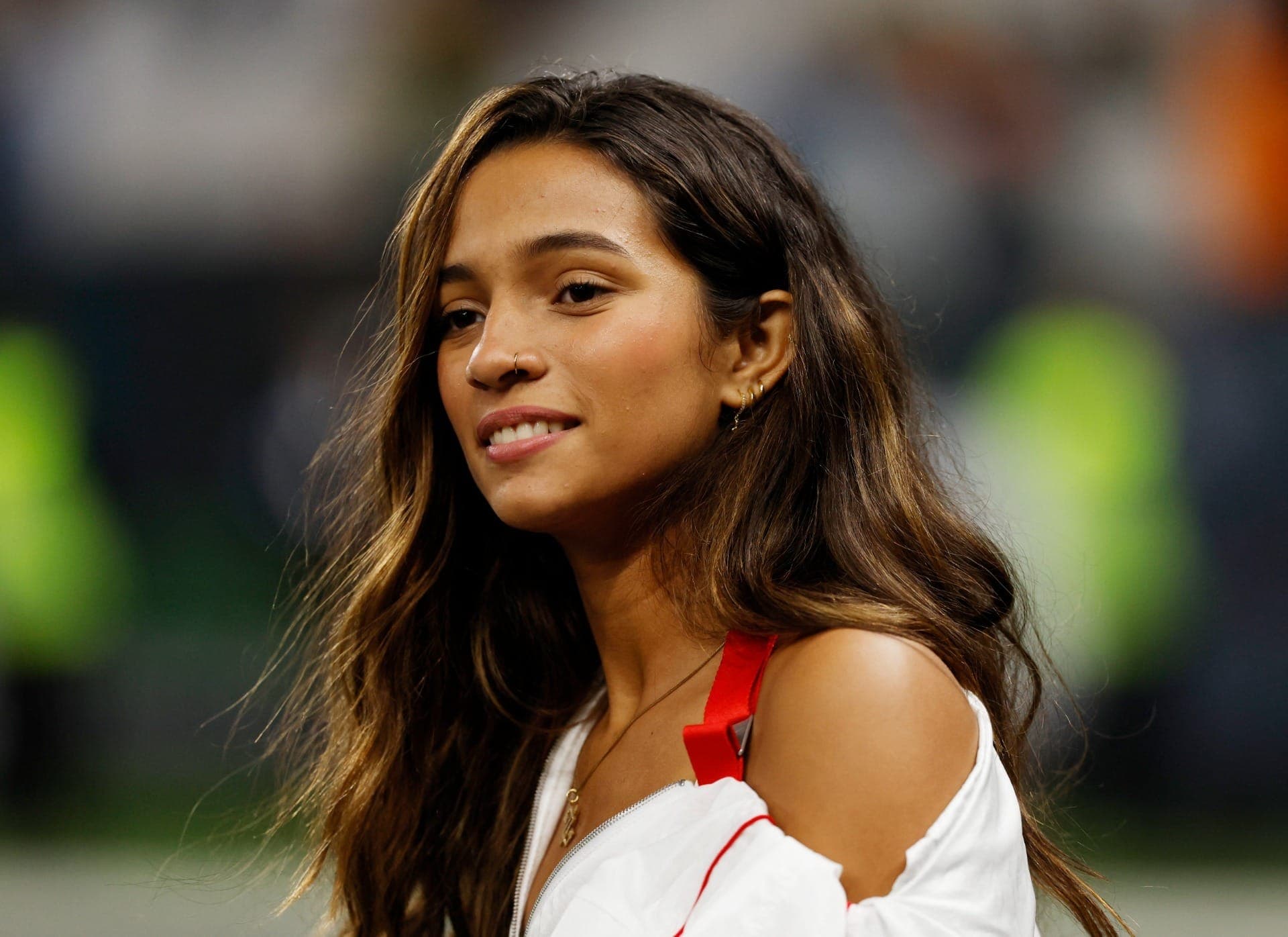 Rayssa Leal em jogo da NFL