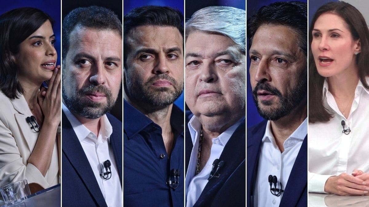 Boulos, Nunes, Tabata e Marina Helena reagem à confusão entre Datena e Marçal em debate