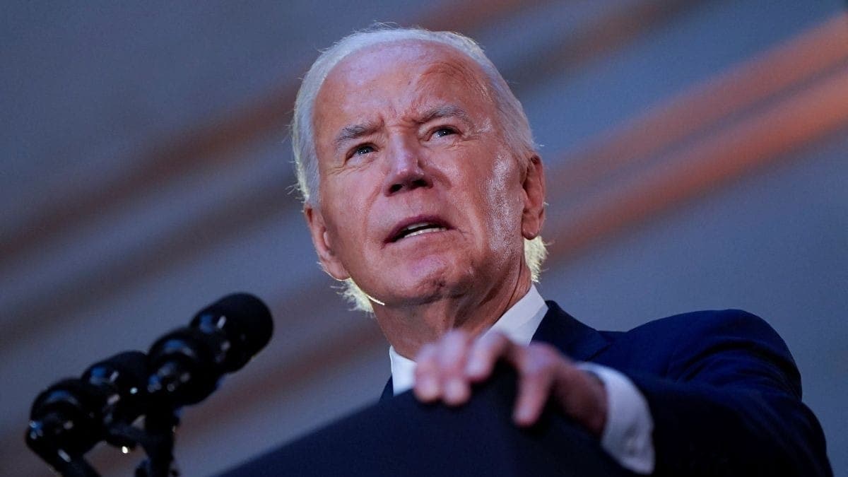 Joe Biden, presidente dos Estados Unidos, durante evento em Nova York