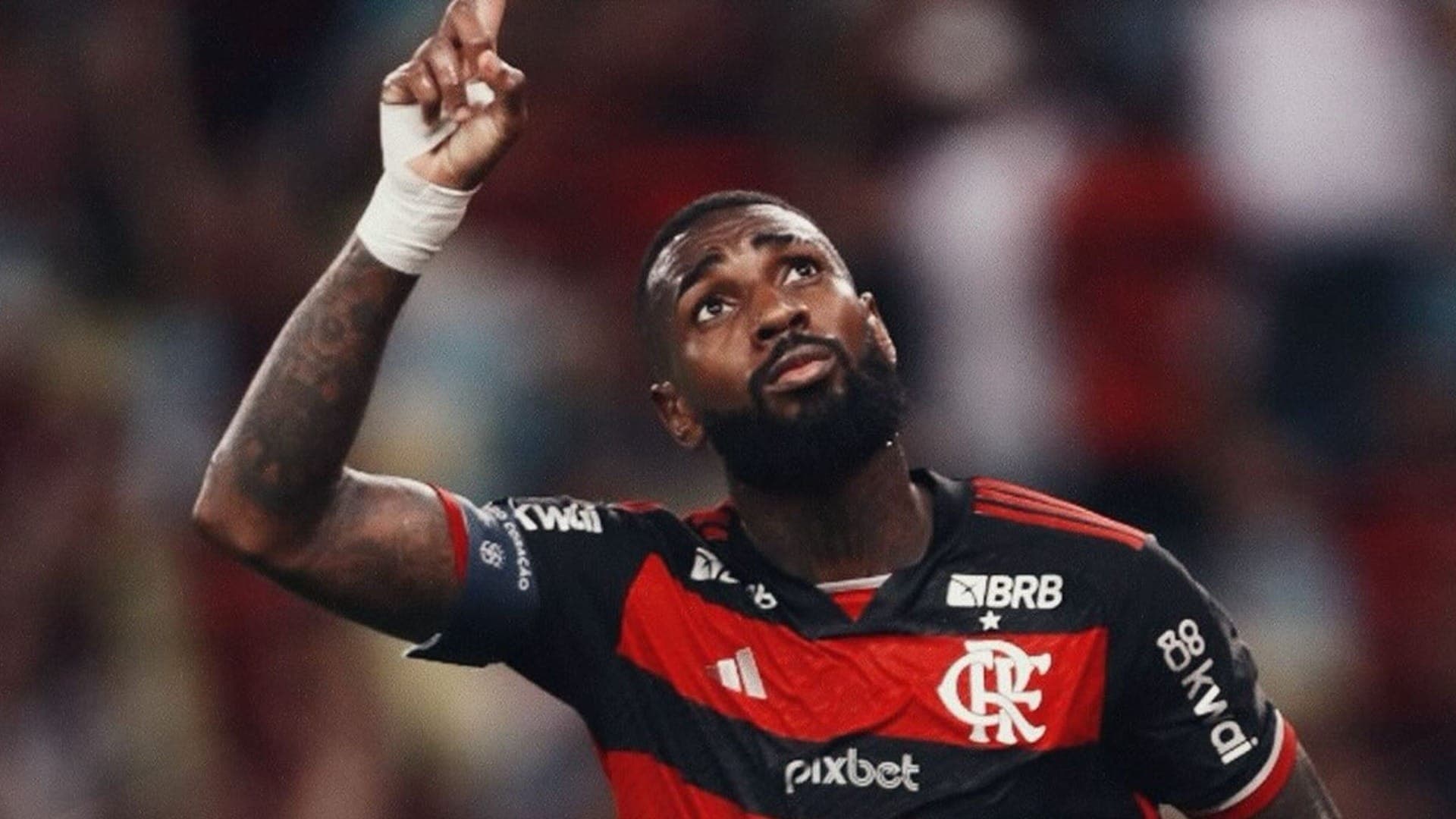 Gerson comemora gol do Flamengo