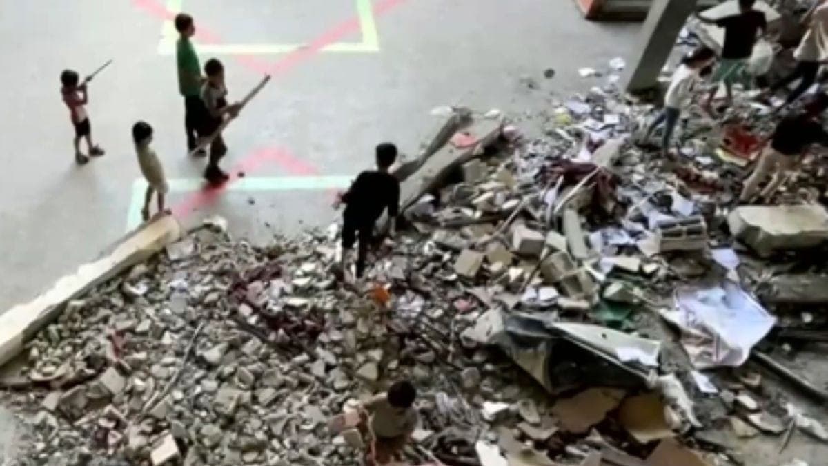 Bombardeio atingiu escola em Gaza