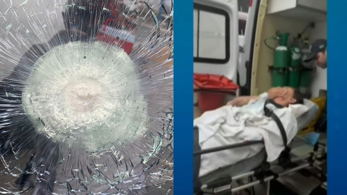 Aprígio foi baleado no ombro e levado para o hospital