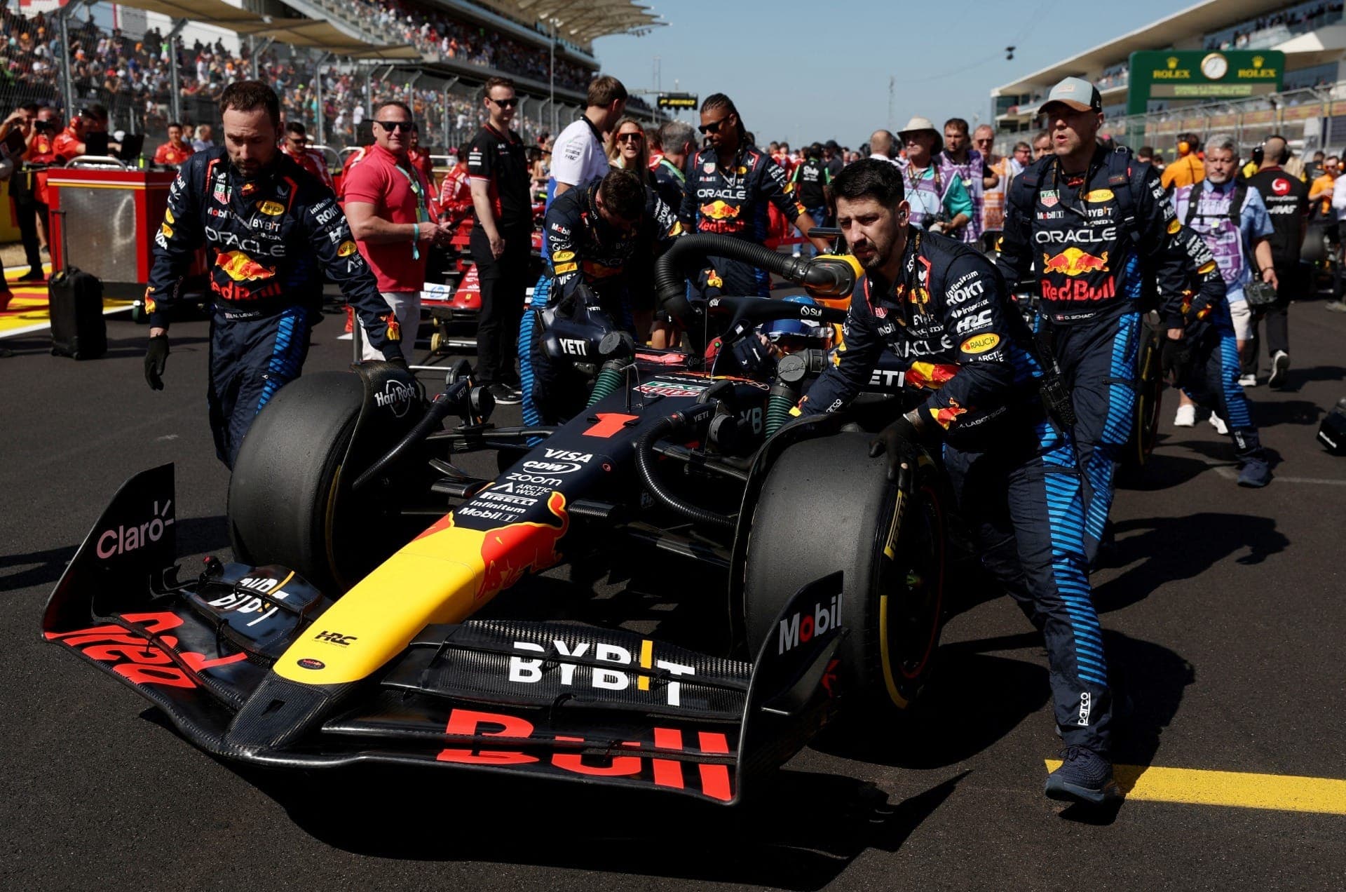 Carro da Red Bull no GP dos EUA de 2024