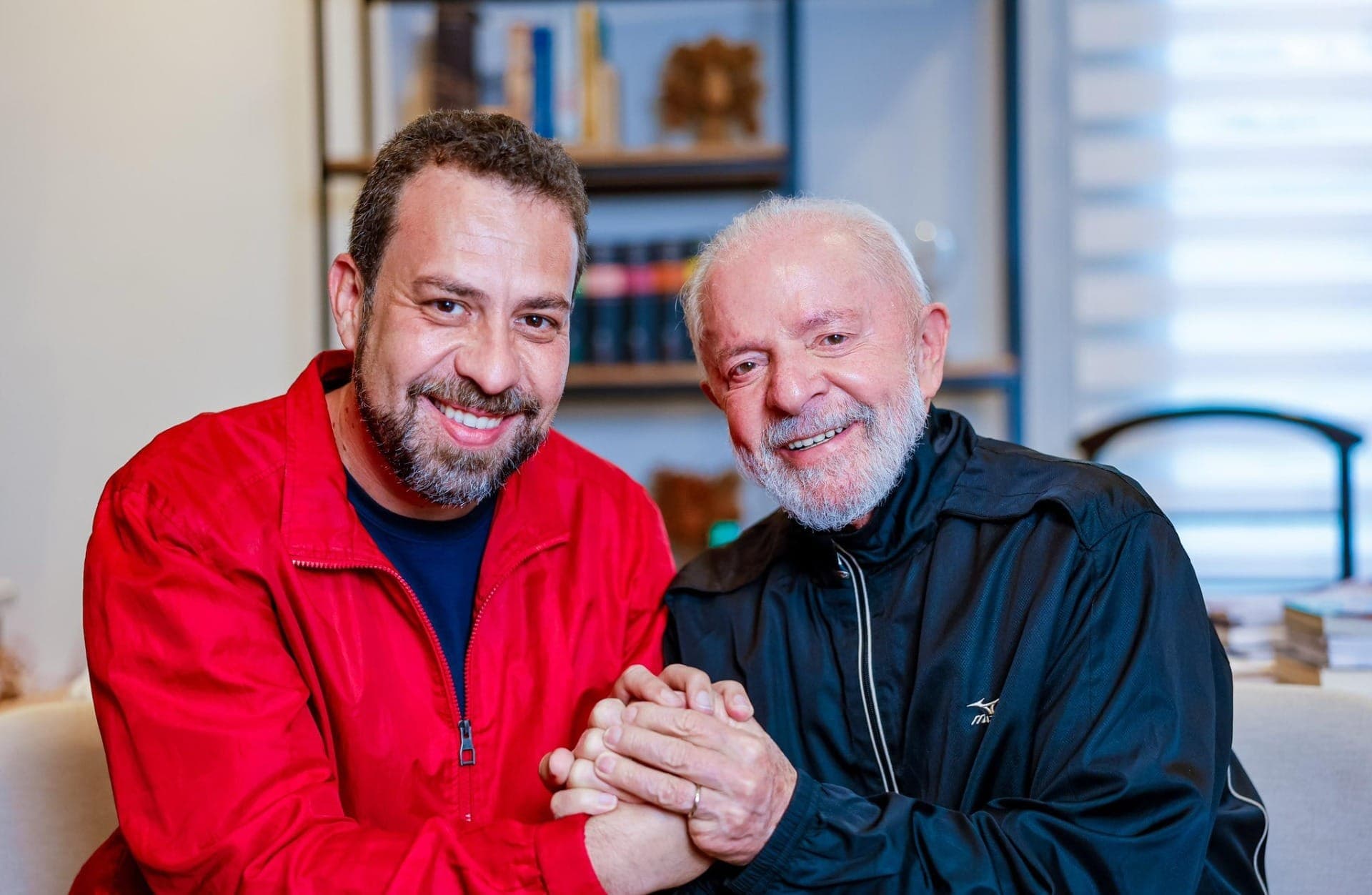 Guilherme Boulos e o presidente Luiz Inácio Lula da Silva