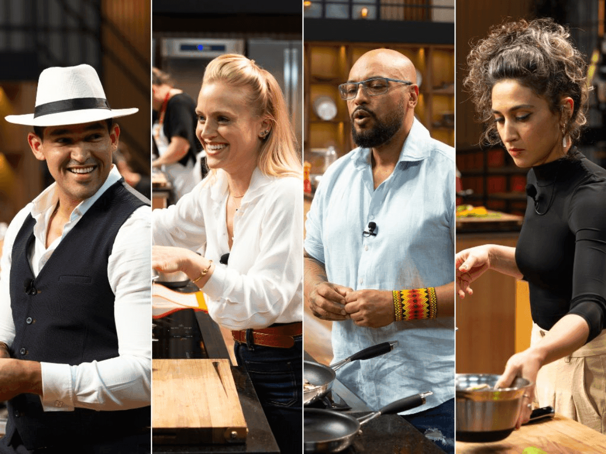 Thiago Gatto, Stephanie, José Sérgio e Fernanda no MasterChef