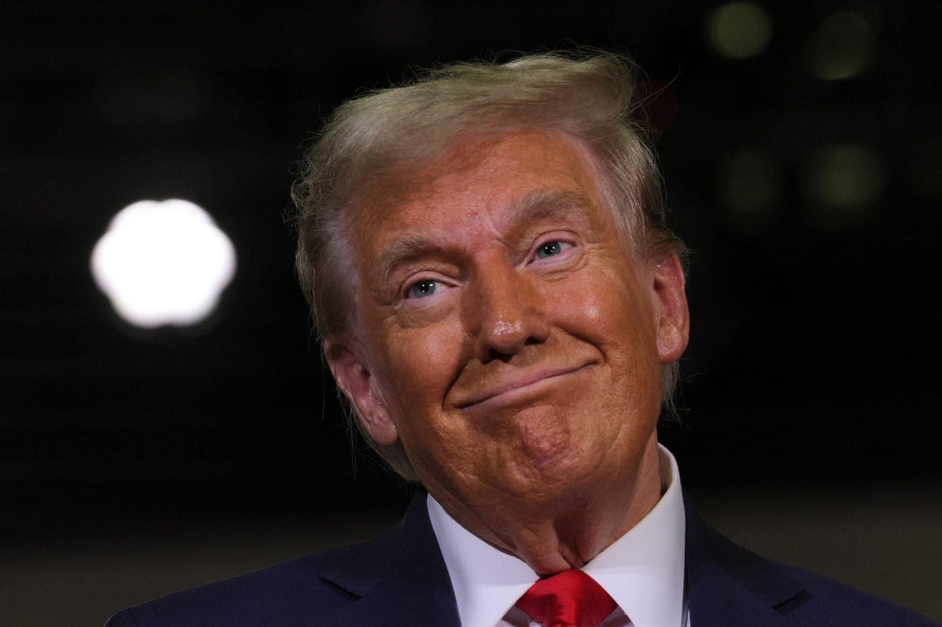 Donald Trump, presidente eleito dos Estados Unidos durante evento