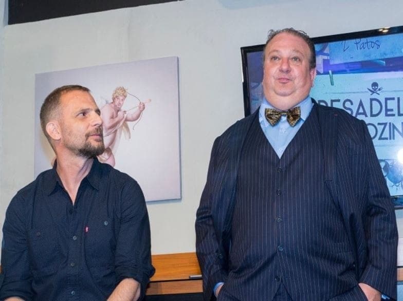 Max Solla, diretor da atração, ao lado de Erick Jacquin