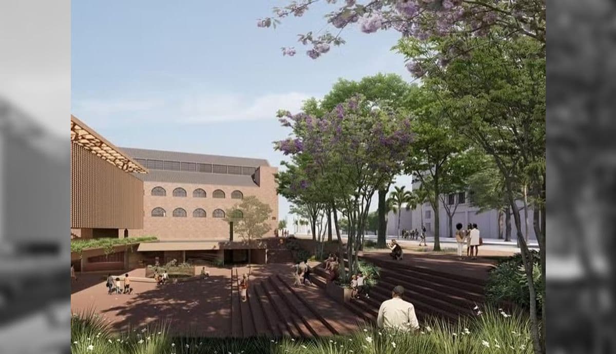 Projeto vencedor do concurso para o Centro Cultural Rio-África, na região da Pequena África