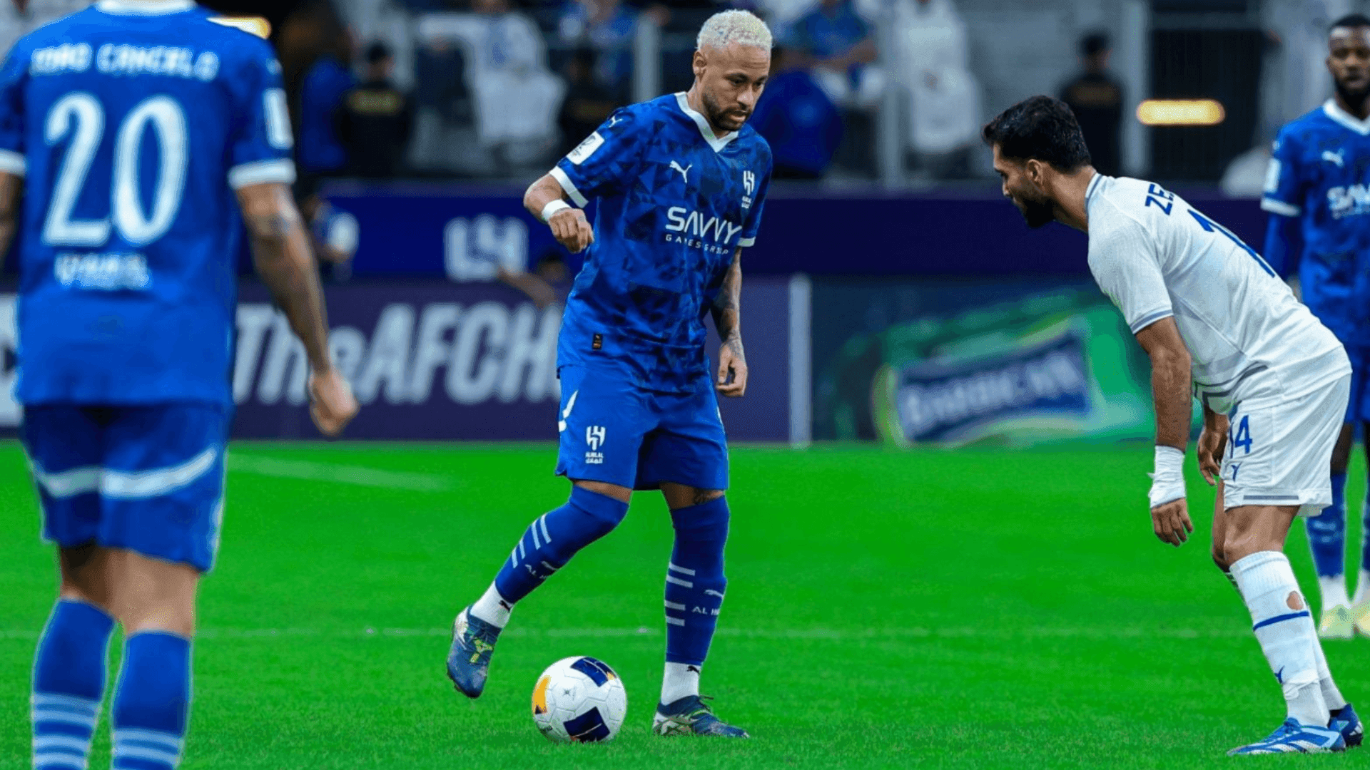 Neymar em campo pelo Al Hilal