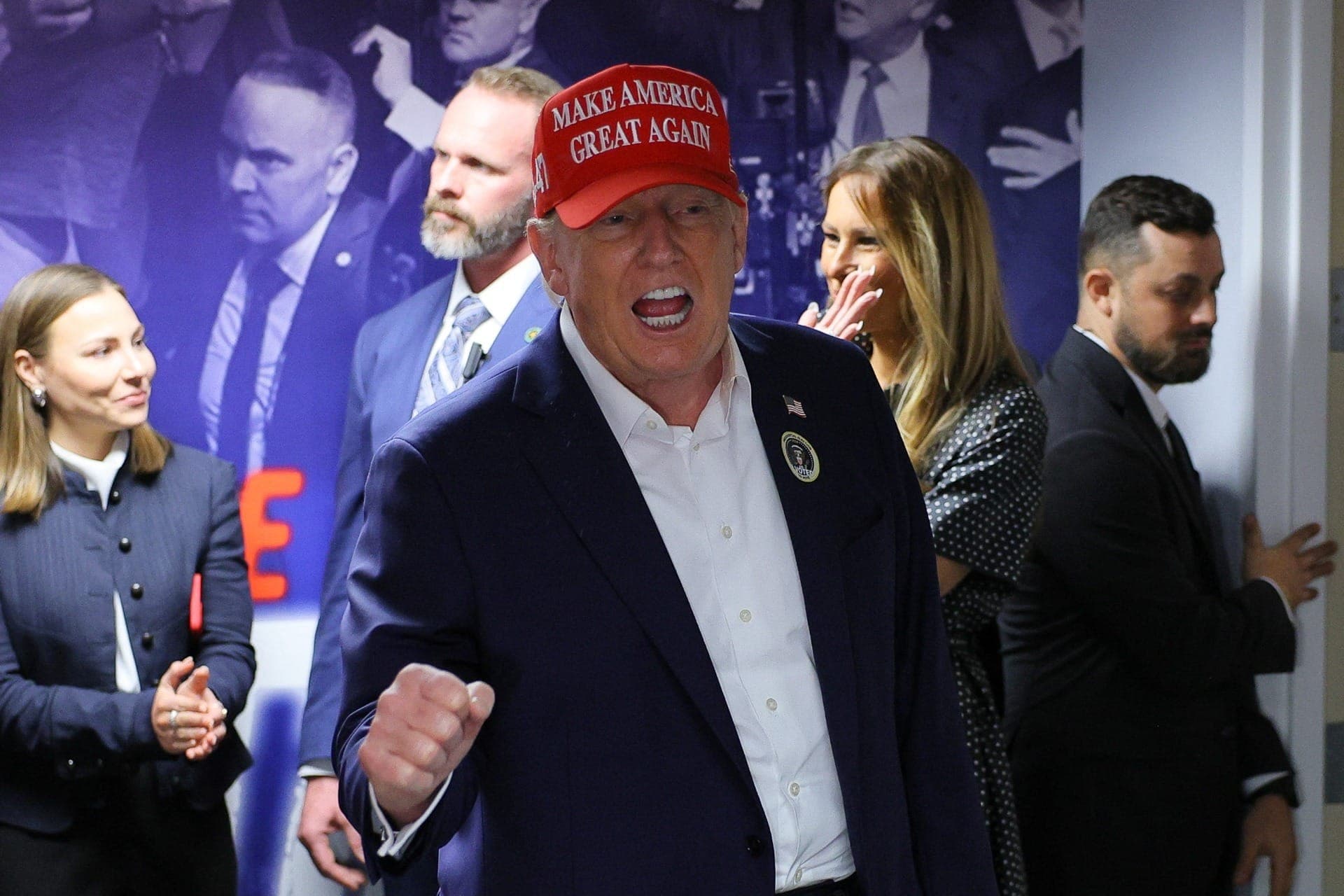 Donald Trump falou com a imprensa após votar