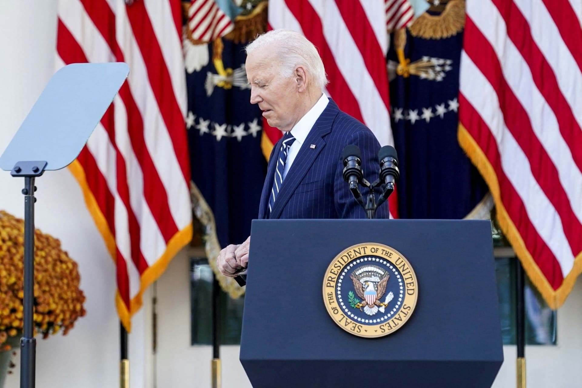 Biden em pronunciamento sobre a eleição de Donald Trump