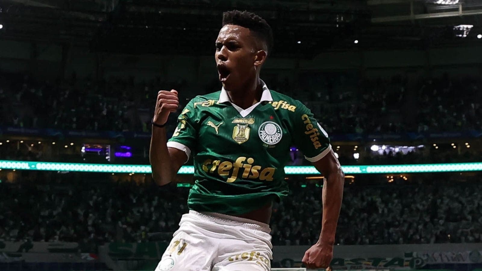 No Palmeiras, Estêvão bateu recorde de Neymar no Brasileirão