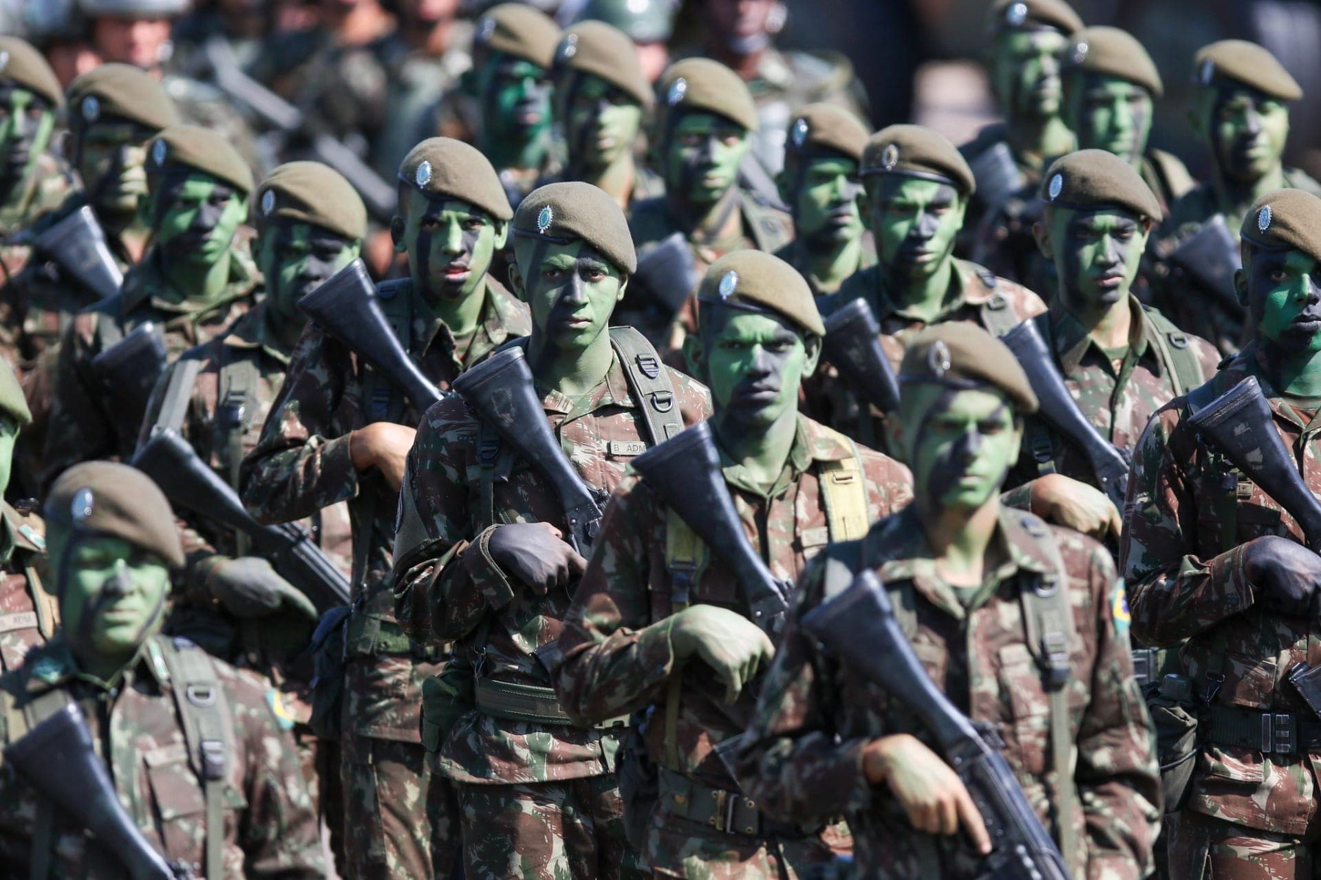 Cerimônia de solenidade do Dia do Soldado, em São Paulo