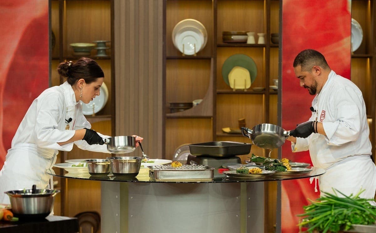 Giorgia e José Roberto no MasterChef