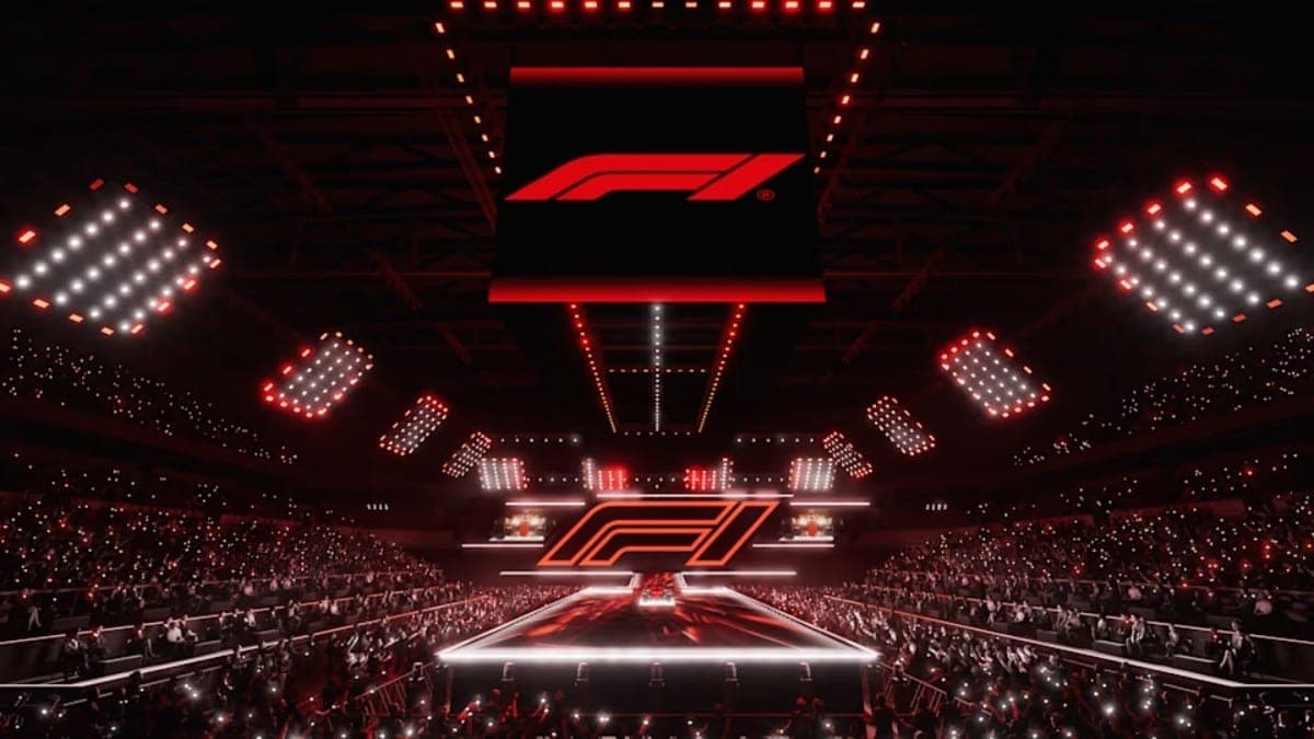 Simulação de como será o evento de lançamento da F1 em 2025