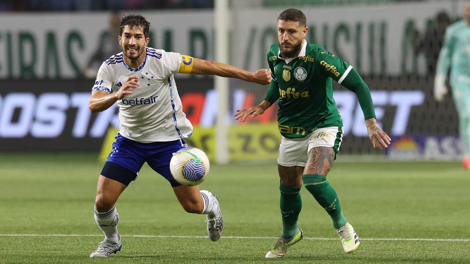 Cruzeiro e Palmeiras, pela Série A do Campeonato Brasileiro