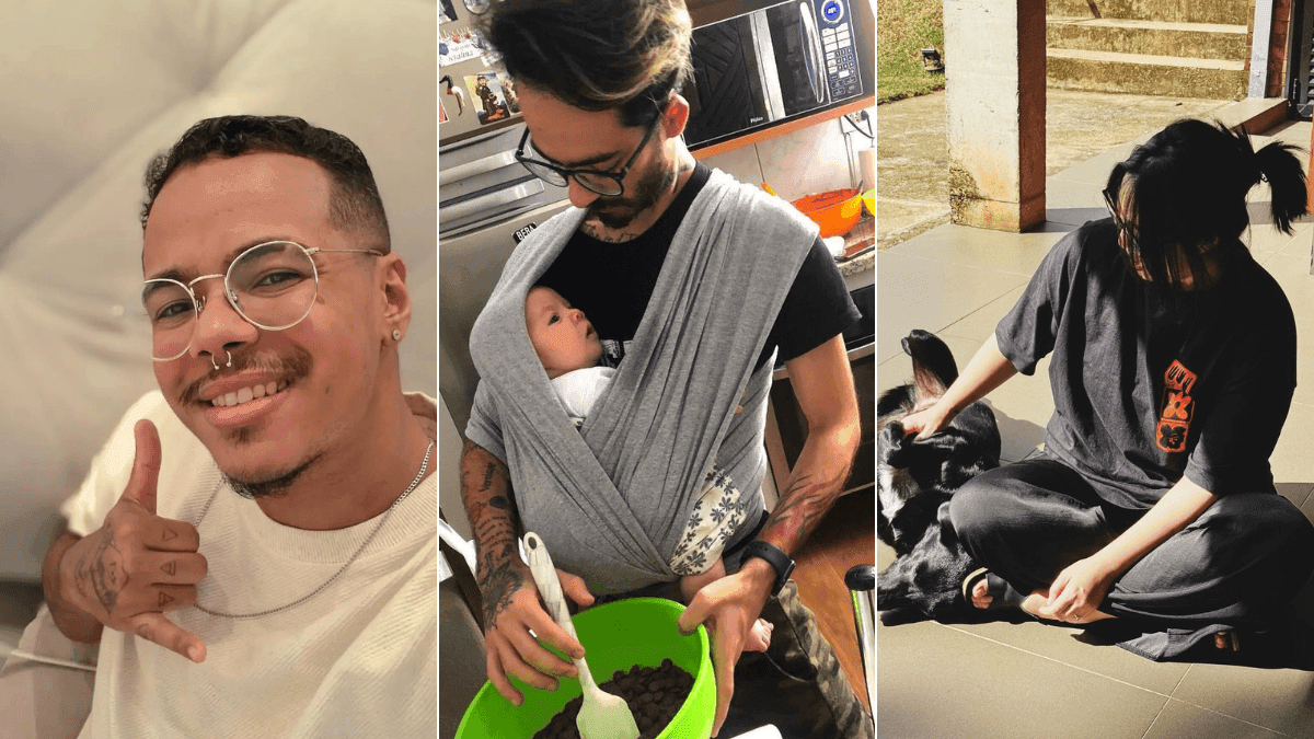 Matheus, Digo e Kim, do MasterChef Confeitaria