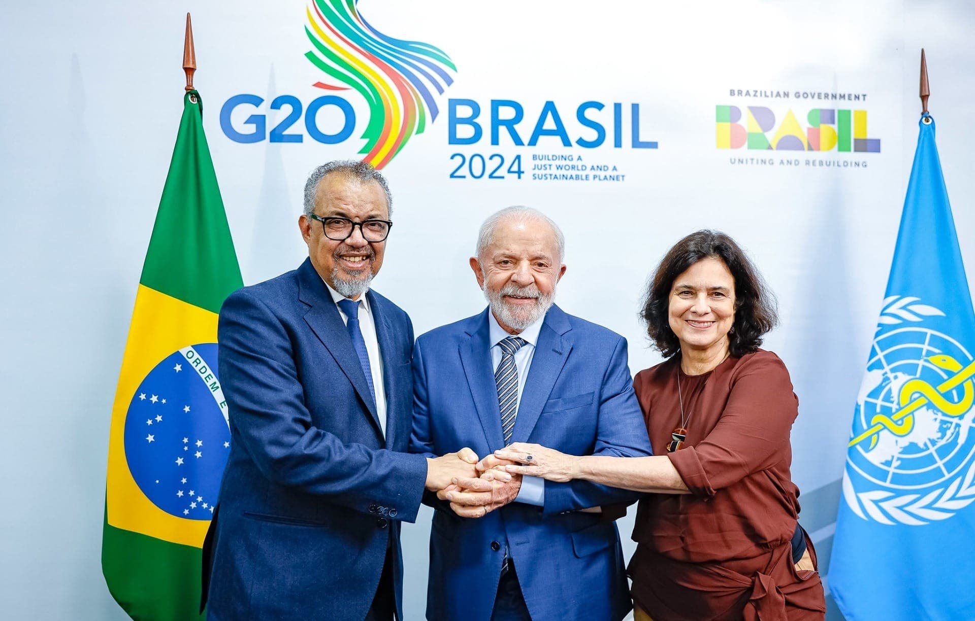 O diretor da OMS estava no Rio para participar das agendas do G20