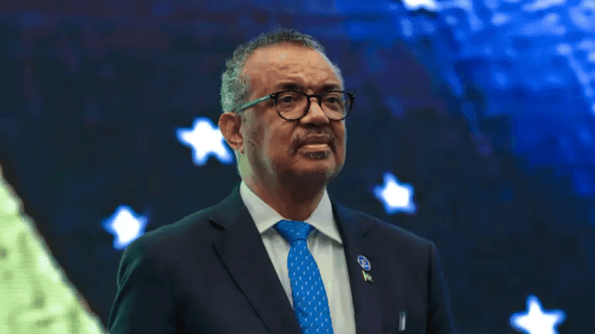 Tedros Adhanom, diretor-geral da OMS, durante evento em Brasília