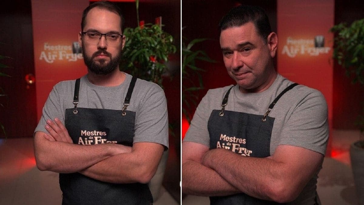 Flávio e Daniel foram os primeiros eliminados de Mestres da Air Fryer