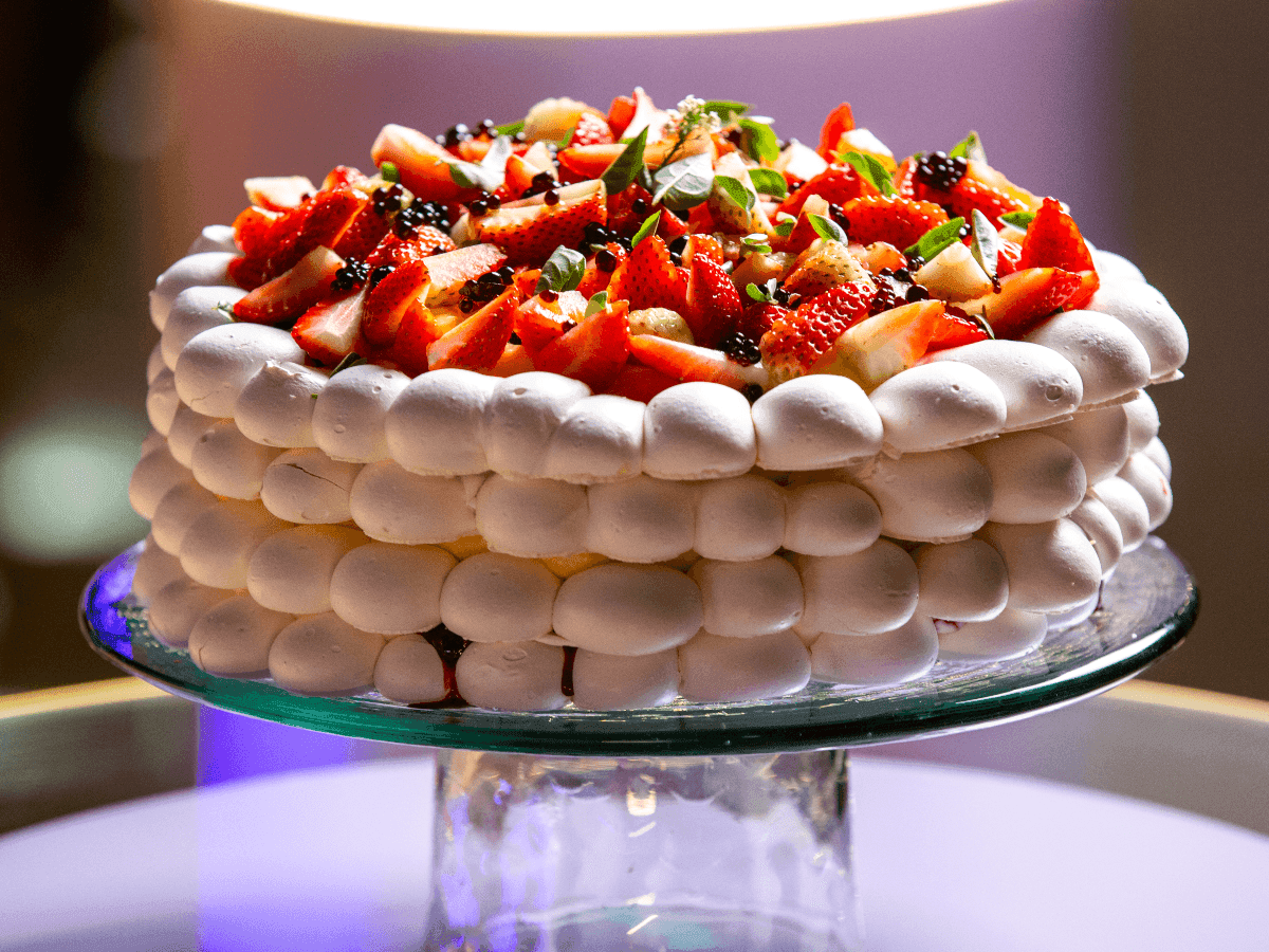 Pavlova feita por Digo no MasterChef Confeitaria