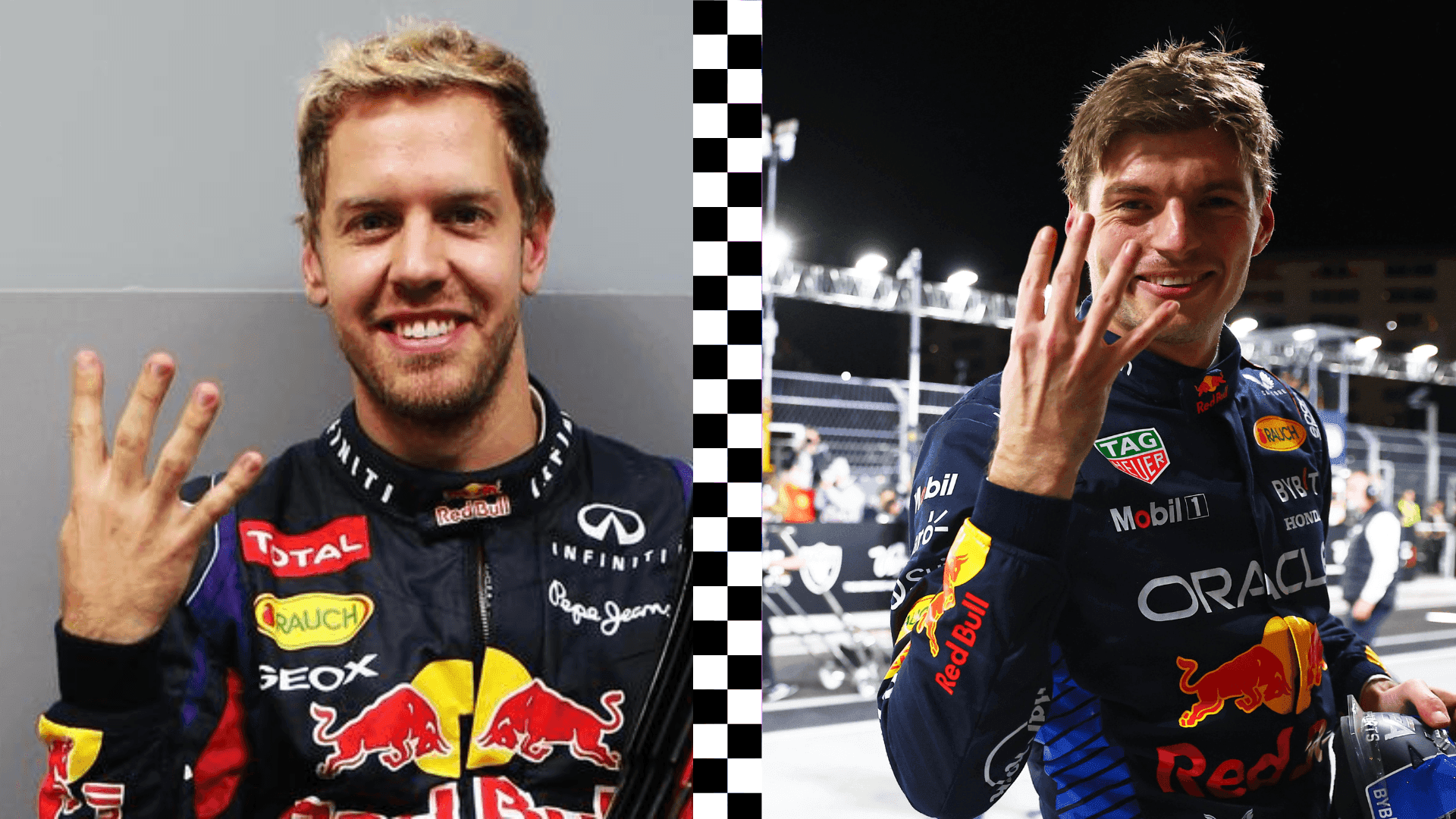 Max Verstappen e Sebastian Vettel, os únicos pilotos a conquistarem título na Red Bull