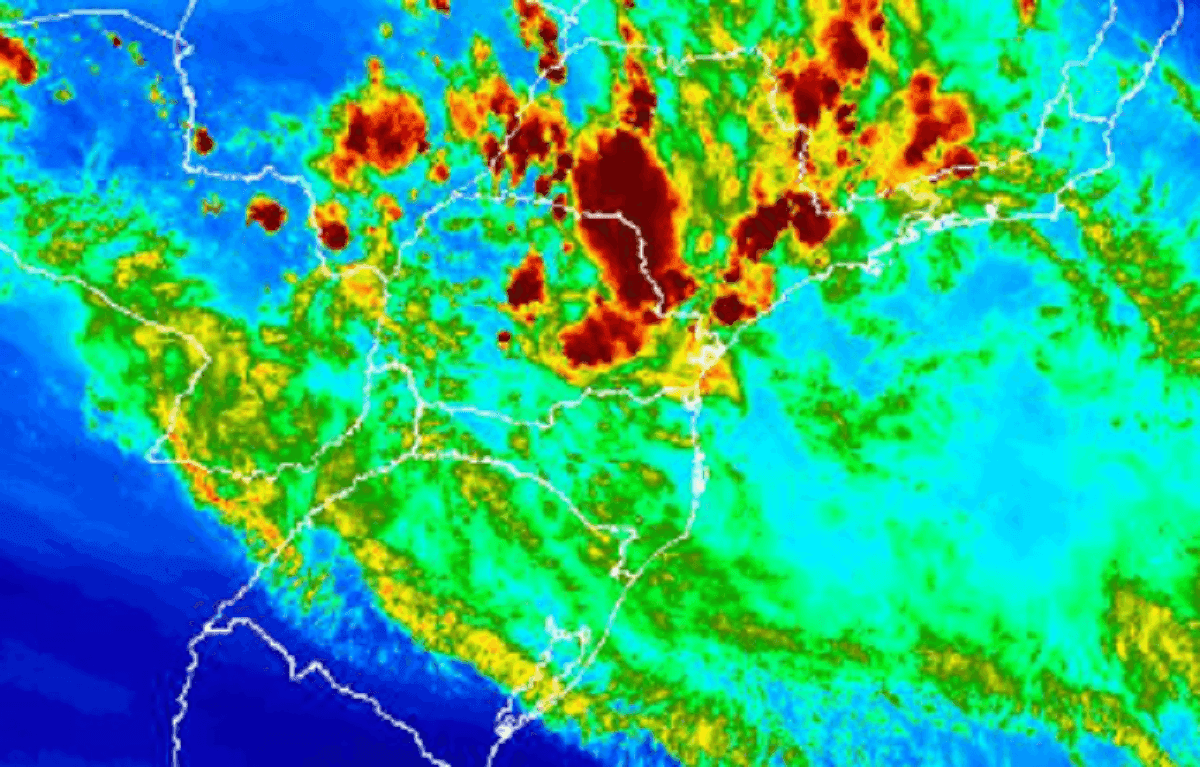 Inmet emite alerta laranja ao Paraná
