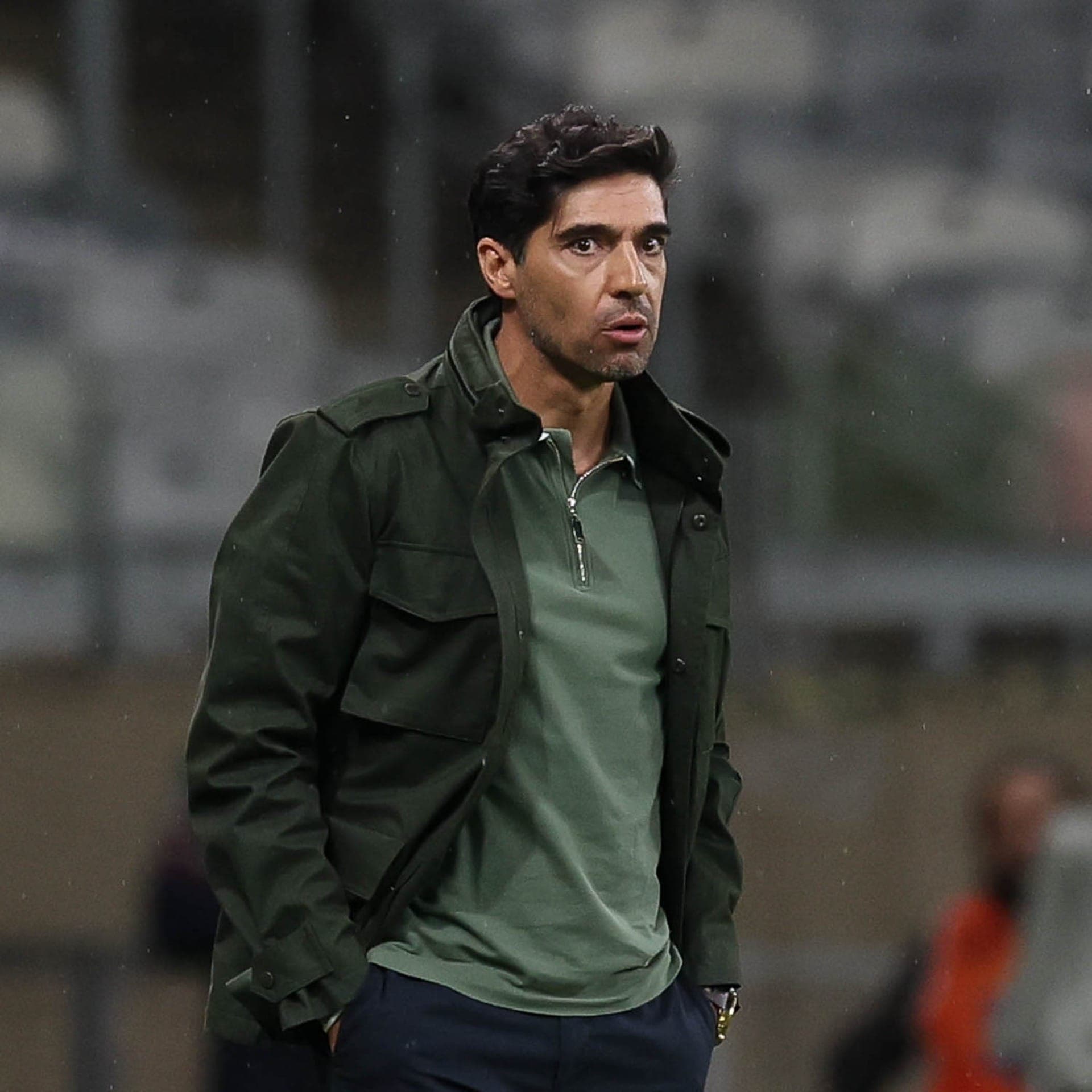 Abel Ferreira na partida do Palmeiras contra o Cruzeiro