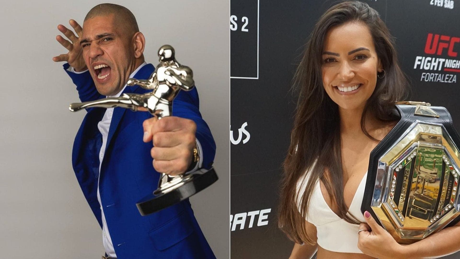 Alex Poatan e Luciana Andrade foram premiados
