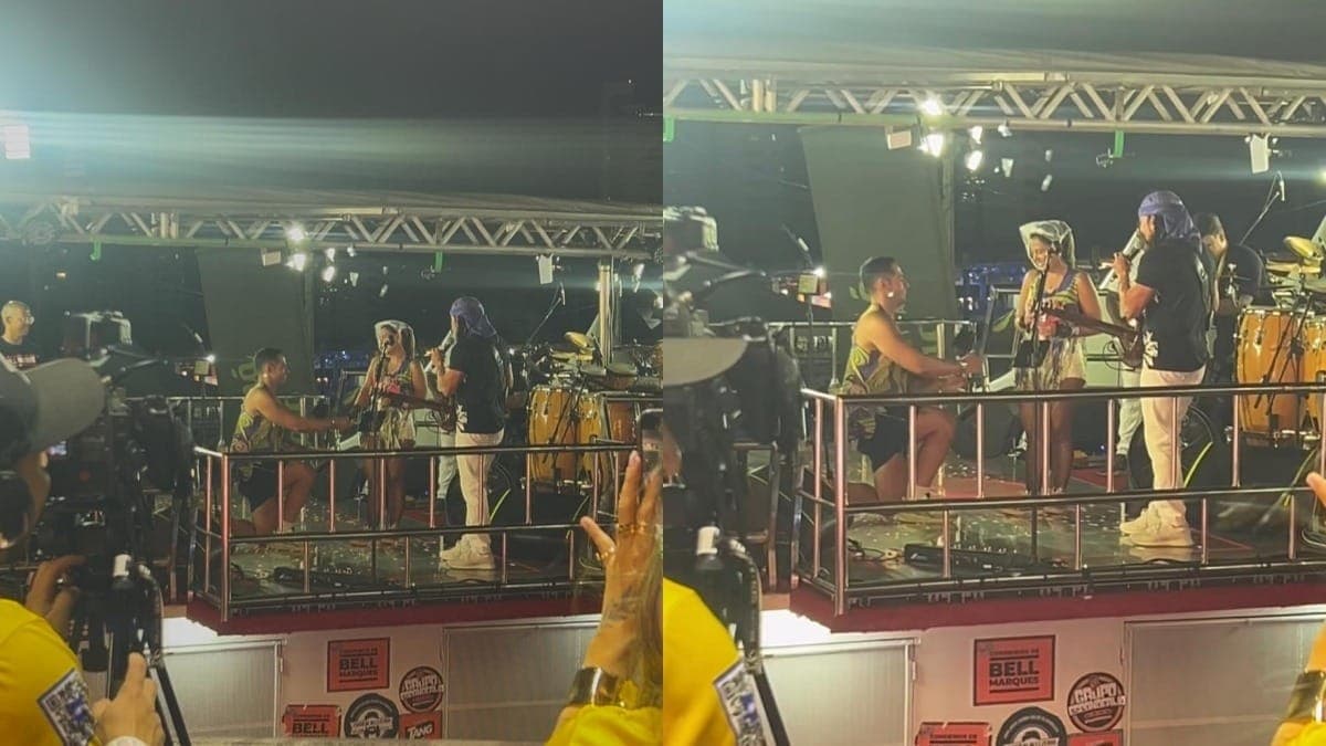 Bell Marques “casa” foliões em trio em Natal (RN)