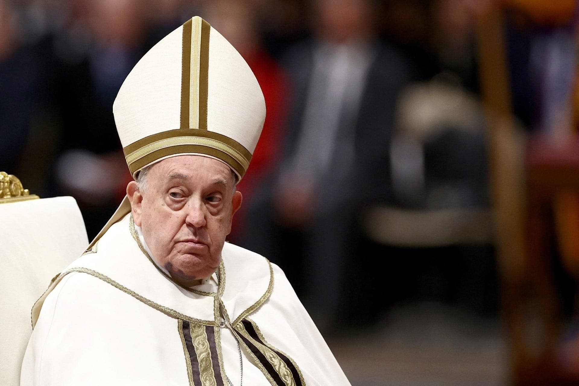 Papa Francisco em cerimônia