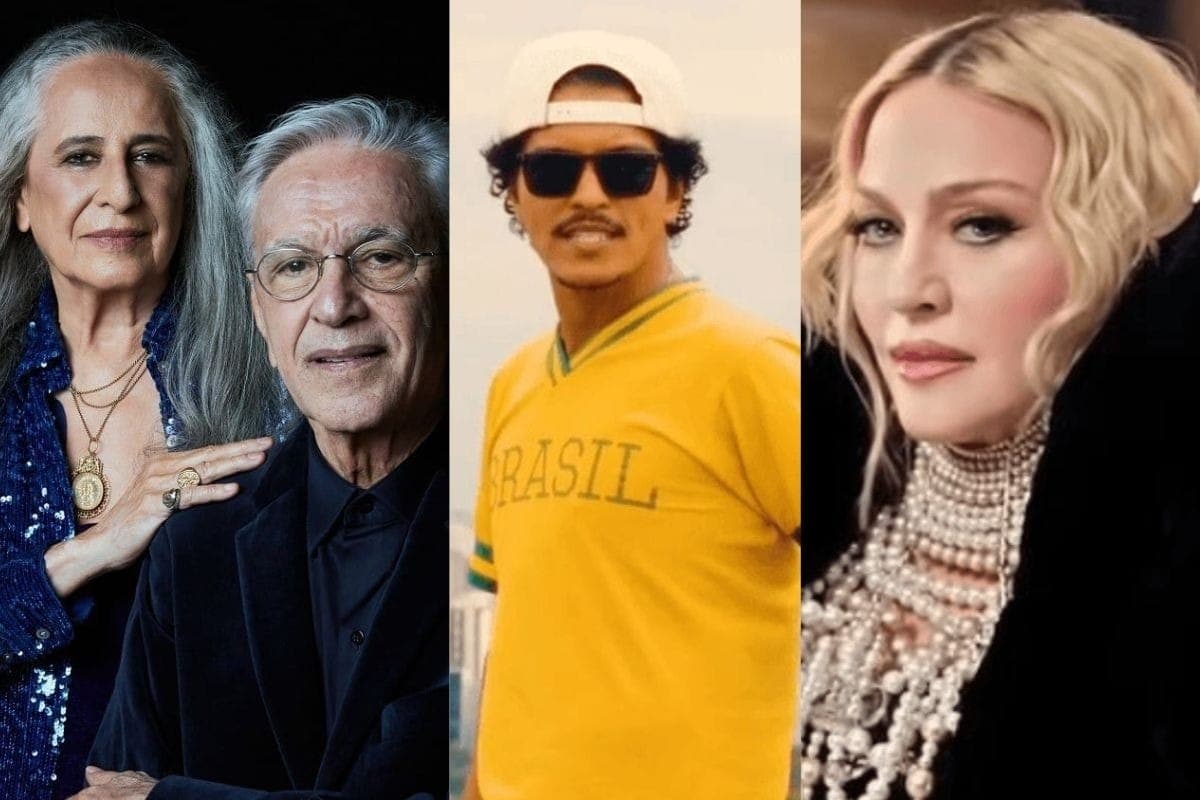 Bethânia, Caetano, Bruno Mars e Madonna